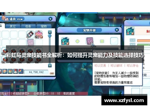 彩虹岛灵宠技能书全解析：如何提升灵宠能力及技能选择技巧